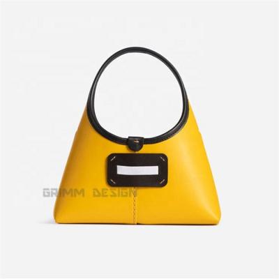 China Fashion Designer Structured Ladies Leather Pleated Handle Hobo Bag PU Women Pinch Hobo Bag for sale