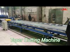 37Kw Scrape Edge Slitting And Taper Cutting Machine , Cut To Length Line For Light Pole