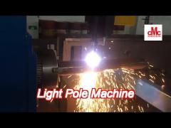 2500mm light pole machine , cnc plasma light pole door cutting machine