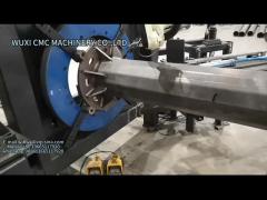 Robot Pole Base Plate Welding Machine
