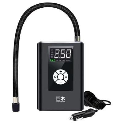 China Car Tire Compressor Portable Mini Air Pump Rechargeable Cordless Tire Inflator Digital Tire Inflator Bicycle Car Tire Inflator with Pressure Gauge for sale