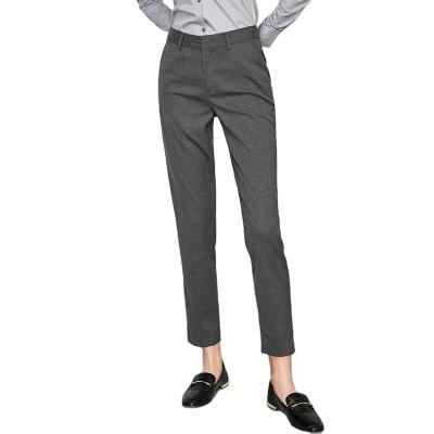 China Custom made ; plus size factory directly supply Gray Commuter Trousers Women&'s plus size women pants suit for sale