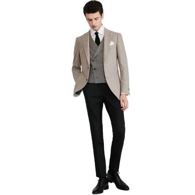 China Plus Size Men's Casual Thin High-end Men's Shirt Suit Men's Woolen Suit for sale