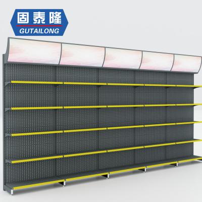 China Double Sided Stand Gondola Supermarket Shelf Store Shelves Shop Display Stand Supermarket Shelves for sale