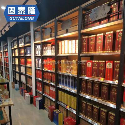 China Modern Supermarket Double Sided Shelf Retail Store Commercial Shelving for sale