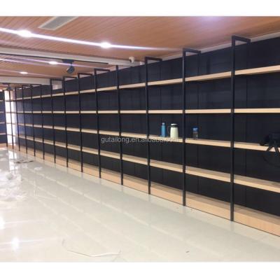 China 2018 double sided high quality customized store display supermarket rack gondola retail store shelving for sale