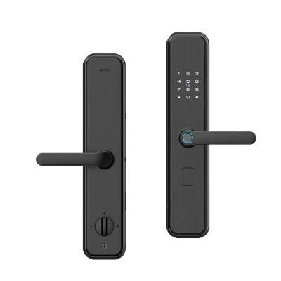 China Office Hotel Apartment Home Smart Home Hotel Door digital Lock Residence Tuya Smart life app Fingerprint Passcode Card Wifi smart door Locks for sale