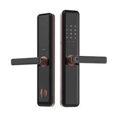 China Office Hotel Apartment Home 2023 new product security door lock C grade lock cylinder Fingerprint identification IC card key WIFI smart lock for sale