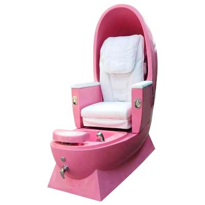 China New Modern Luxury Egg Shaped Pedicure Foot Spa Massage Chair Pink Pedicure Spa Chairs For Sale for sale