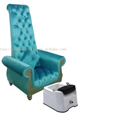 China Salon Spa Streamlined Throne Foot Bath Pedicure High Back Chair Xy-139 for sale