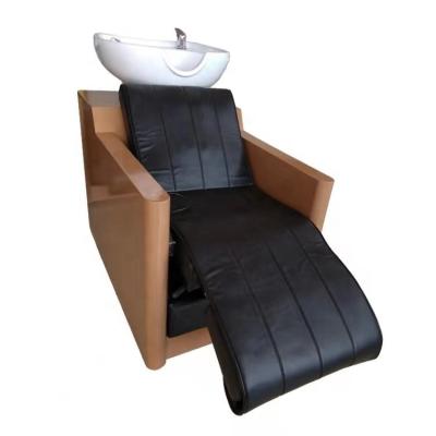 China Factory Scandinavian Shampoo Chair Bed For Hair Salon Furniture Beauty Equipment Basin Shampoo Bowl Can Be Customized for sale