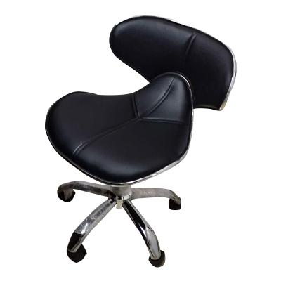 China China High PU Office Swivel Chair Fine Back Fabric Leather Workmanship Computer Chair Technician Drafting Chair Without Armrest for sale