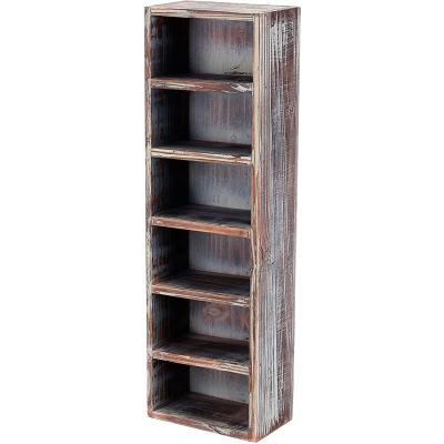 China Wooden Wall Mounted Vertical Sunglasses Rustic Style Storage Home Or Store Display Box Rack for sale