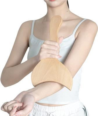 China Wholesale-Heavy-Duty China Woody Z Products Wooden Paddle Massager Lymphatic Drain Massager and Wooden Massage Tool Maderoterapia Body Shapin for sale