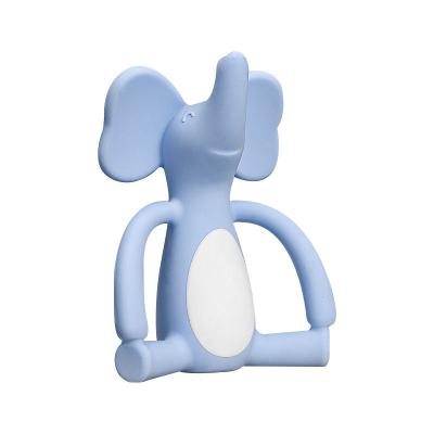 China Non-Toxic Free Wholesale Silicone Chew Baby Teethers BPA Free Chew Baby Elephant Baby Teether Toys Adorable Silicone Toys for sale