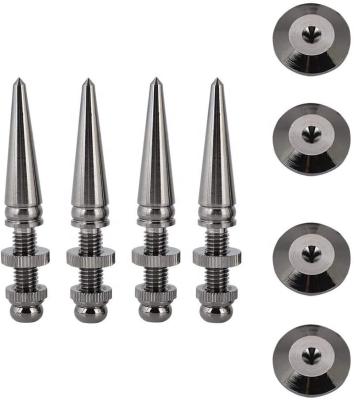 Chine CNC Machining Speaker Stand Spikes Custom Parts Cone Feet Isolation Speaker Spikes à vendre