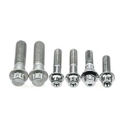 Cina Chrome plated Split Rim Bolts 12 Point Flange Auto Wheel Split Rim Assembly Bolt in vendita