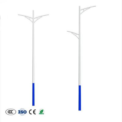 China Professional Square Manufacturer Easy To Install Double Arm Road Lighting Pole en venta