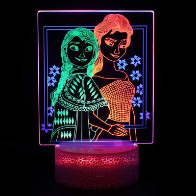 China Modern Colorful 3D Led Night Light for sale