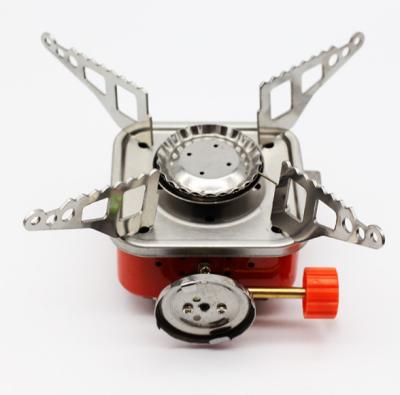 China Mini Camping Stove Gas Stove Folding Camping Stove Outdoor Portable Picnic Cooking Butane Backpacking Oven Gas Burners 2800w Pocket for sale