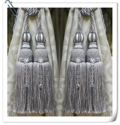 China Easy to wear and change decorative curtain tassel tieback in good design for sale