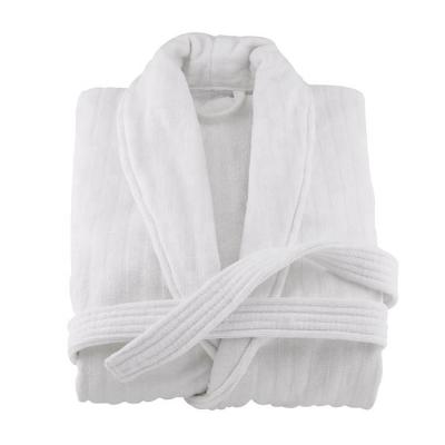 China For hotel /home luxury hotel spa four seasons white custom cheap cotton wholesale hotel bathrobe for sale