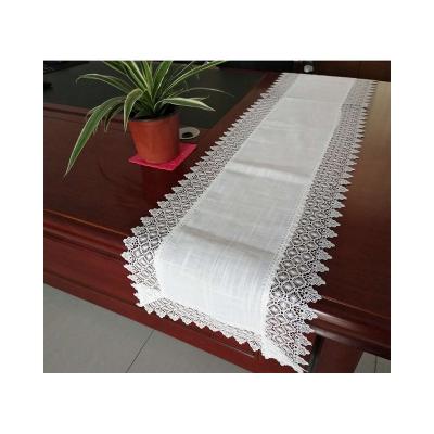 China Modern hot sale lace and embroidery polyester embroidered tablecloth with modern for home textiles for sale