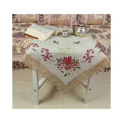 China Modern factory price embroidery lace and polyester lace embroidery tablecloth for home textile products for sale