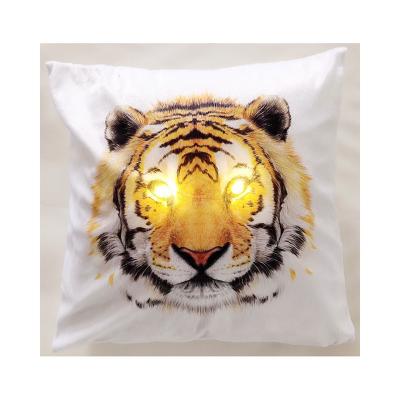 China With LED inside best quality dye printing embroidery cushion with for home decoration for sale