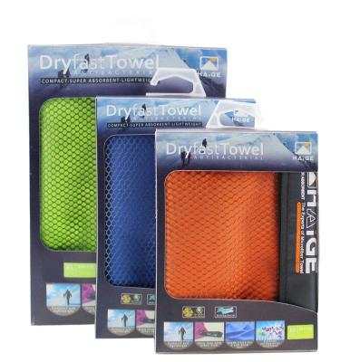 China China Manufacturer Disposable Microfiber Sports Towel With Mesh Bags for sale