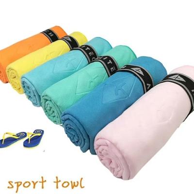 China Toallas Compressed 70 x 140 China Made Super Micro Fiber Microfiber Cooling Towel For Travel Sports for sale