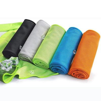 China Hot Sustainable Fitness Yoga Towels Quick Dry Ice Microfiber Sports Gym Cooling Towel With Custom Logo for sale