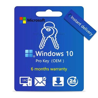 China New Original Global Key Win 10 Pro OEM 100% COA Activation License Online Digital 10 Window Stickers Pro for sale