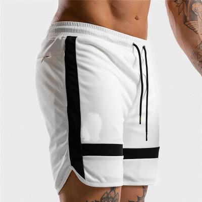 China Hot Selling Anti-Wrinkle Running Training Men Shorts Gym Jogger Cotton Design Boys Shorts Outdoor Black And White Stretching Wear for sale