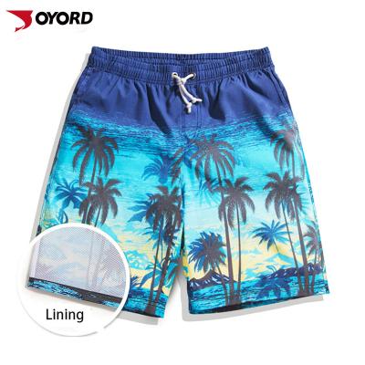 China Joyord OEM/ODM Summer Men's Board Shorts Breathable Beach Shorts Masculina Print Men Boardshorts Heat Insulation Anti-Static Quick Dry Drawstring for sale