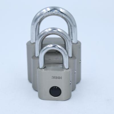 China Popular Heavy Duty Iron 50mm Modern Design Electroplate Silver Matt Iron Padlock for sale