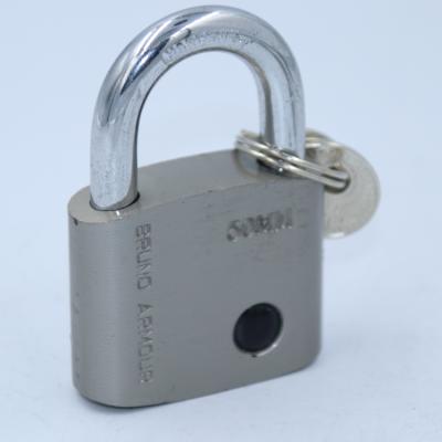 China Popular Heavy Duty Iron 60mm Modern Design Electroplate Silver Matt Iron Padlock for sale