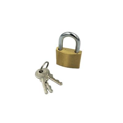 China Mini Full Brass Padlocks Small Size 20mm Brass Locks With Brass Cylinder for sale