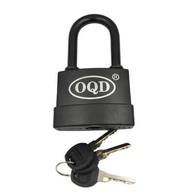 China 70mm Long Shackle Cover Full Size Waterproof Brass Plastic Steel Cylinder Solid Heavy Style Padlock for sale