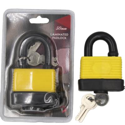 China Plastic Outside High Quality Top Security Shell Padlock Melaleuca Lock Plastic 50mm Cylinder Brass Cabinet Lock for sale