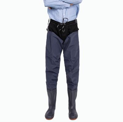 China Waterproof Windproof Custom Breathable And Comfortable Fishing Chest Waders Waterproof Fish Suit Rain Pants For Fishman for sale