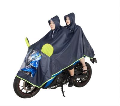 China Waterproof Windproof Promotional Quality Poncho Electric Bike Motorcycle Bicycle Waterproof Rain Poncho For Double Use for sale