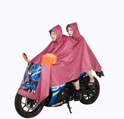 China Waterproof Windproof OEM Factory PVC Waterproof Raincoat Rain Gear Motorcycle Electrombile Poncho For Two People Use PVC Rain Poncho for sale