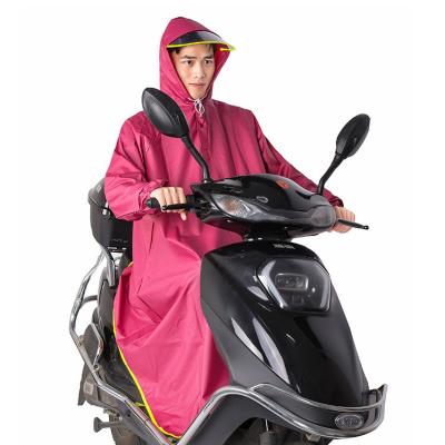 China Waterproof Windproof New Fashion PVC rainwear Polyester Waterproof Reusable Raincoat Poncho Adult Raincoat Motorcycle for sale