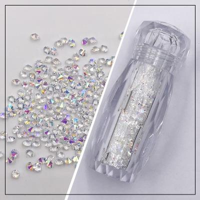 China C&Y Luxury High Quality Micro Beads AB Nail Stones Rhinestones With Luxury Pixie Crystal Bottle for sale