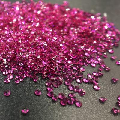 China Pixie Crystals Bulk AB Flatback CY 1.2mm Fuchsia Glass Point Back Rhinestones for sale