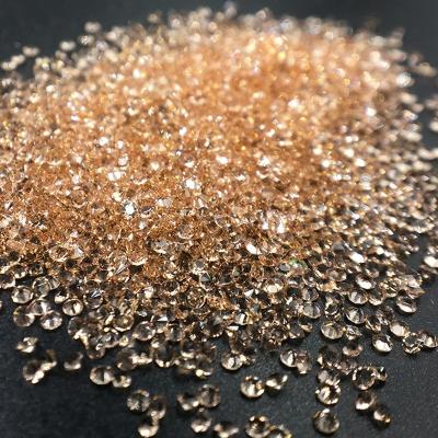 China Flatback CY 1.2mm Peach 3d Nail Art Crystal ab Stone Diamonds Loose Non Hotfix Headed Bottom Rhinestones for sale