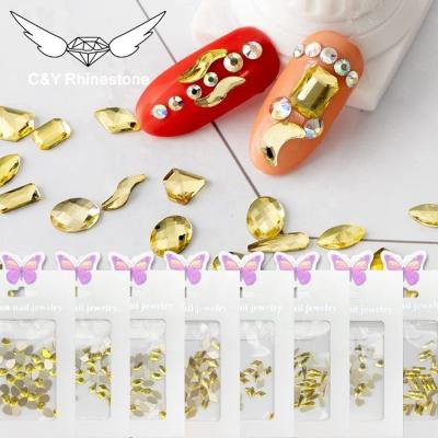 China New C&Y Design Big Crystals Art Gold Bling Kit Luxury Loose Fake Stones for sale