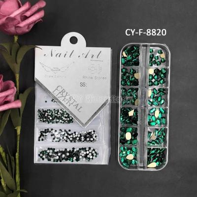 China Rhinestone K9 Crystal Machine Cut Art Stones Gems High Quality Crystal Crystals Shaped Rhinestones Glass Bling Non Hotfix Nail Flatback for sale