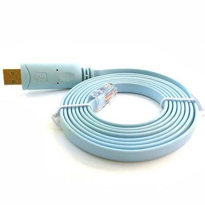 China Original Original FTDI Chip OEM 6FT FTDI FT232RL ZT213 Console Adapter USB Serial to RS232 RJ45 Cable CAT5 USB Cable for Routers for sale